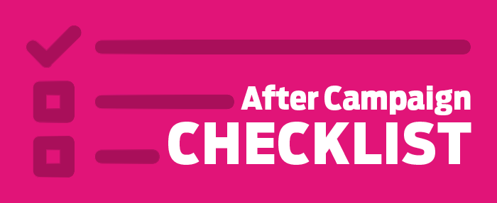 After crowdfunding checklist